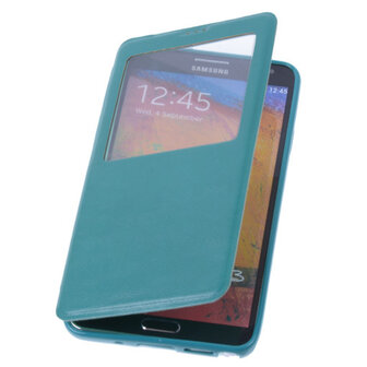 View Case Groen Hoesje voor Samsung Galaxy Note 3 TPU Bookcover