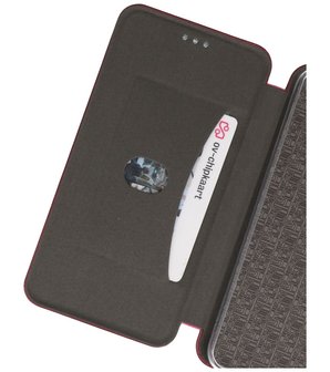 Slim Folio Telefoonhoesje voor Huawei P40 Lite E - Bordeaux Rood