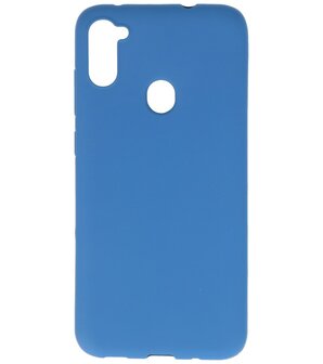 Color Backcover Telefoonhoesje voor Samsung Galaxy A11 - Navy