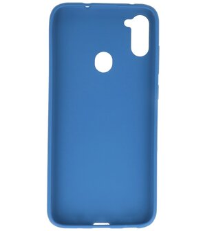 Color Backcover Telefoonhoesje voor Samsung Galaxy A11 - Navy