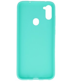 Color Backcover Telefoonhoesje voor Samsung Galaxy A11 - Turquoise