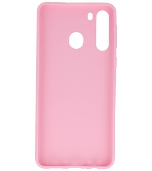 Color Backcover Telefoonhoesje voor Samsung Galaxy A21 - Roze