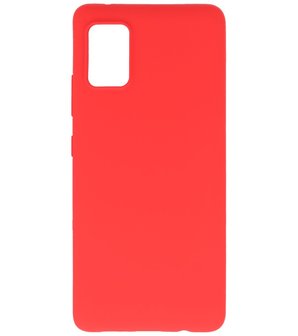 Color Backcover Telefoonhoesje voor Samsung Galaxy A31 - Rood