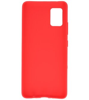 Color Backcover Telefoonhoesje voor Samsung Galaxy A31 - Rood