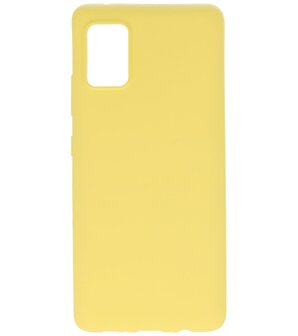 Color Backcover Telefoonhoesje voor Samsung Galaxy A31 - Geel