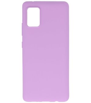 Color Backcover Telefoonhoesje voor Samsung Galaxy A31 - Paars