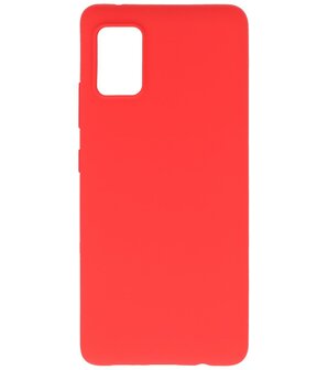 Color Backcover Telefoonhoesje voor Samsung Galaxy A41 - Rood