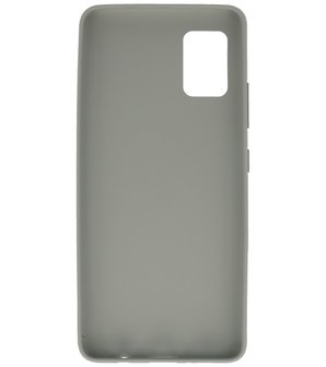 Color Backcover Telefoonhoesje voor Samsung Galaxy A41 - Grijs