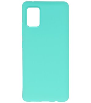 Color Backcover Telefoonhoesje voor Samsung Galaxy A41 - Turquoise