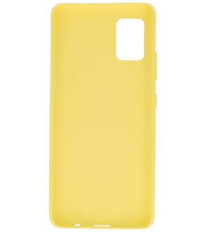 Color Backcover Telefoonhoesje voor Samsung Galaxy A51 5G - Geel