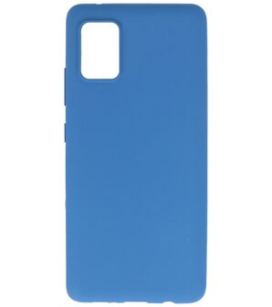 Color Backcover Telefoonhoesje voor Samsung Galaxy A71 5G - Navy