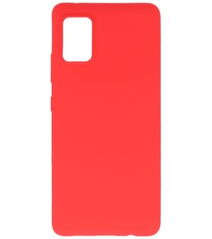 Color Backcover Telefoonhoesje voor Samsung Galaxy A71 5G - Rood