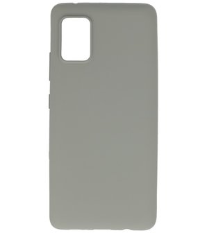 Color Backcover Telefoonhoesje voor Samsung Galaxy A71 5G - Grijs