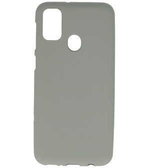 Color Backcover Telefoonhoesje voor Samsung Galaxy M31 - Grijs