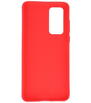 Color Backcover Telefoonhoesje voor Huawei P40 - Rood