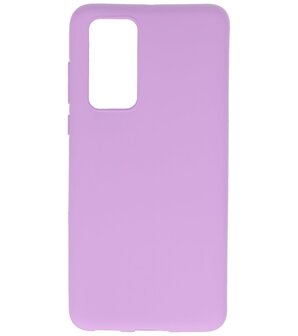 Color Backcover Telefoonhoesje voor Huawei P40 - Paars