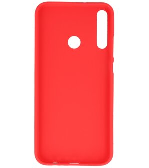 Color Backcover Telefoonhoesje voor Huawei P40 Lite E / Y7P - Rood