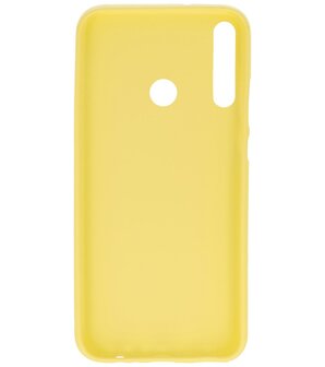 Color Backcover Telefoonhoesje voor Huawei P40 Lite E / Y7P - Geel