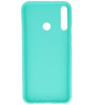 Color Backcover Telefoonhoesje voor Huawei P40 Lite E / Y7P - Turquoise