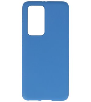 Color Backcover Telefoonhoesje voor Huawei P40 Pro - Navy