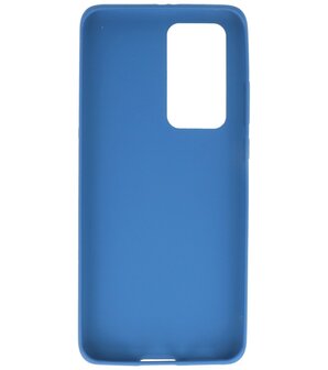 Color Backcover Telefoonhoesje voor Huawei P40 Pro - Navy