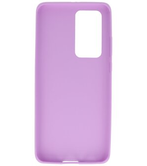 Color Backcover Telefoonhoesje voor Huawei P40 Pro - Paars