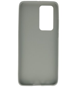 Color Backcover Telefoonhoesje voor Huawei P40 Pro - Grijs