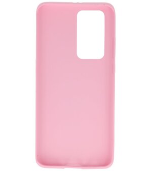 Color Backcover Telefoonhoesje voor Huawei P40 Pro - Roze