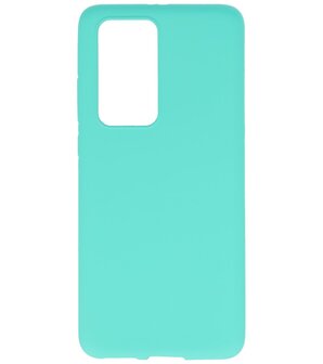 Color Backcover Telefoonhoesje voor Huawei P40 Pro - Turquoise