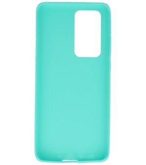 Color Backcover Telefoonhoesje voor Huawei P40 Pro - Turquoise