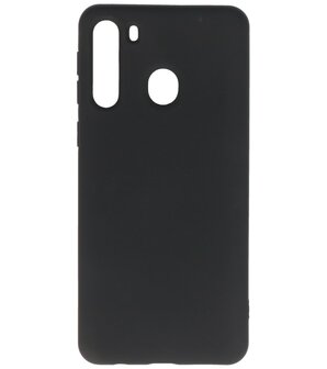 Fashion Backcover Telefoonhoesje voor Samsung Galaxy A21 - Zwart