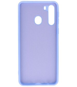 Fashion Backcover Telefoonhoesje voor Samsung Galaxy A21 - Paars