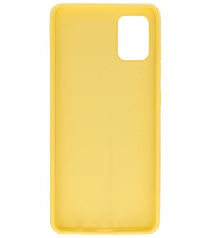 Fashion Backcover Telefoonhoesje voor Samsung Galaxy A31 - Geel