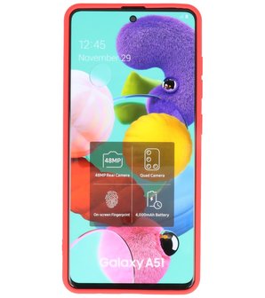 Fashion Backcover Telefoonhoesje voor Samsung Galaxy A51 - Rood