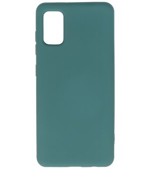 Fashion Backcover Telefoonhoesje voor Samsung Galaxy A41 - Donker Groen
