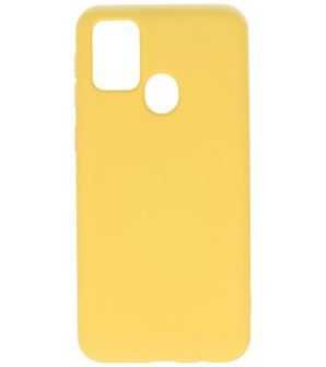 Fashion Backcover Telefoonhoesje voor Samsung Galaxy M31 - Geel