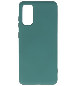 Fashion Backcover Telefoonhoesje voor Samsung Galaxy S20 - Donker Groen