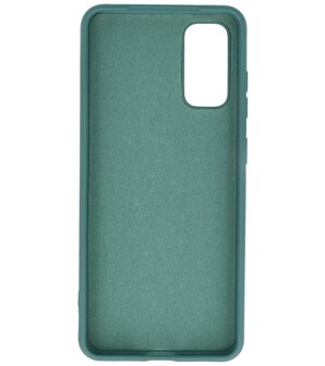 Fashion Backcover Telefoonhoesje voor Samsung Galaxy S20 - Donker Groen