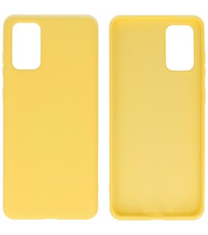 Fashion Backcover Telefoonhoesje voor Samsung Galaxy S20 Plus - Geel