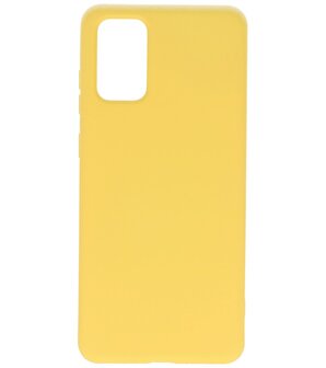 Fashion Backcover Telefoonhoesje voor Samsung Galaxy S20 Plus - Geel