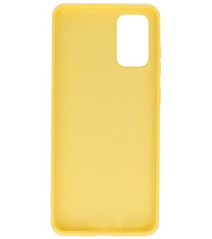 Fashion Backcover Telefoonhoesje voor Samsung Galaxy S20 Plus - Geel