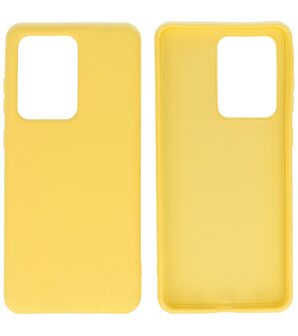 Fashion Backcover Telefoonhoesje voor Samsung Galaxy S20 ULtra - Geel