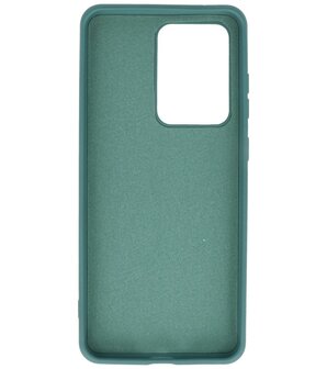 Fashion Backcover Telefoonhoesje voor Samsung Galaxy S20 ULtra - Donker Groen