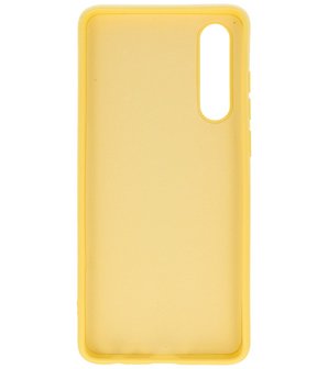 Fashion Backcover Telefoonhoesje voor Huawei P30 - Geel