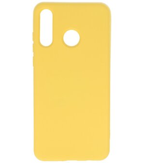 Fashion Backcover Telefoonhoesje voor Huawei P30 Lite - Geel