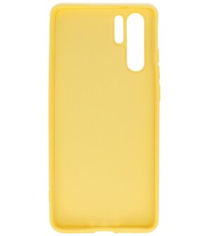 Fashion Backcover Telefoonhoesje voor Huawei P30 Pro - Geel