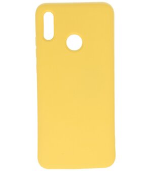 Fashion Backcover Telefoonhoesje voor Huawei P Smart 2019 - Geel