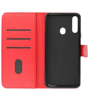 Bestcases Booktype Telefoonhoesje voor Samsung Galaxy A20s - Rood