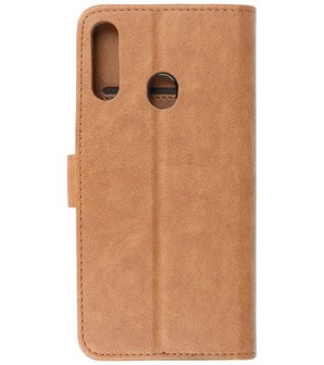 Bestcases Booktype Telefoonhoesje voor Samsung Galaxy A20s - Bruin