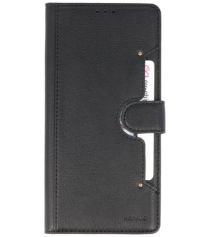 Kaarthouder Portemonnee Book Case Hoesje iPhone 12 - 12 Pro - Zwart